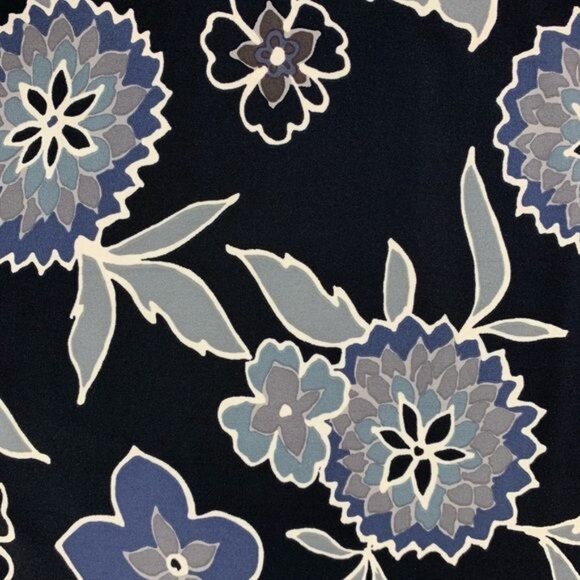 Nine West Floral Ruffle Bottom Boat Neck Multicolor Mini Shift Dress Size 6 - Picture 5 of 7